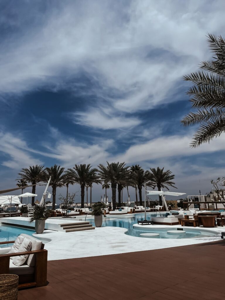 7 Day Itinerary Dubai, a list of best places to visit in Dubai, Aura Sky Pool, Nikki Beach, Burj Khalifa, Madinat Jumeirah, Burj Al Arab, Dubai Marina
